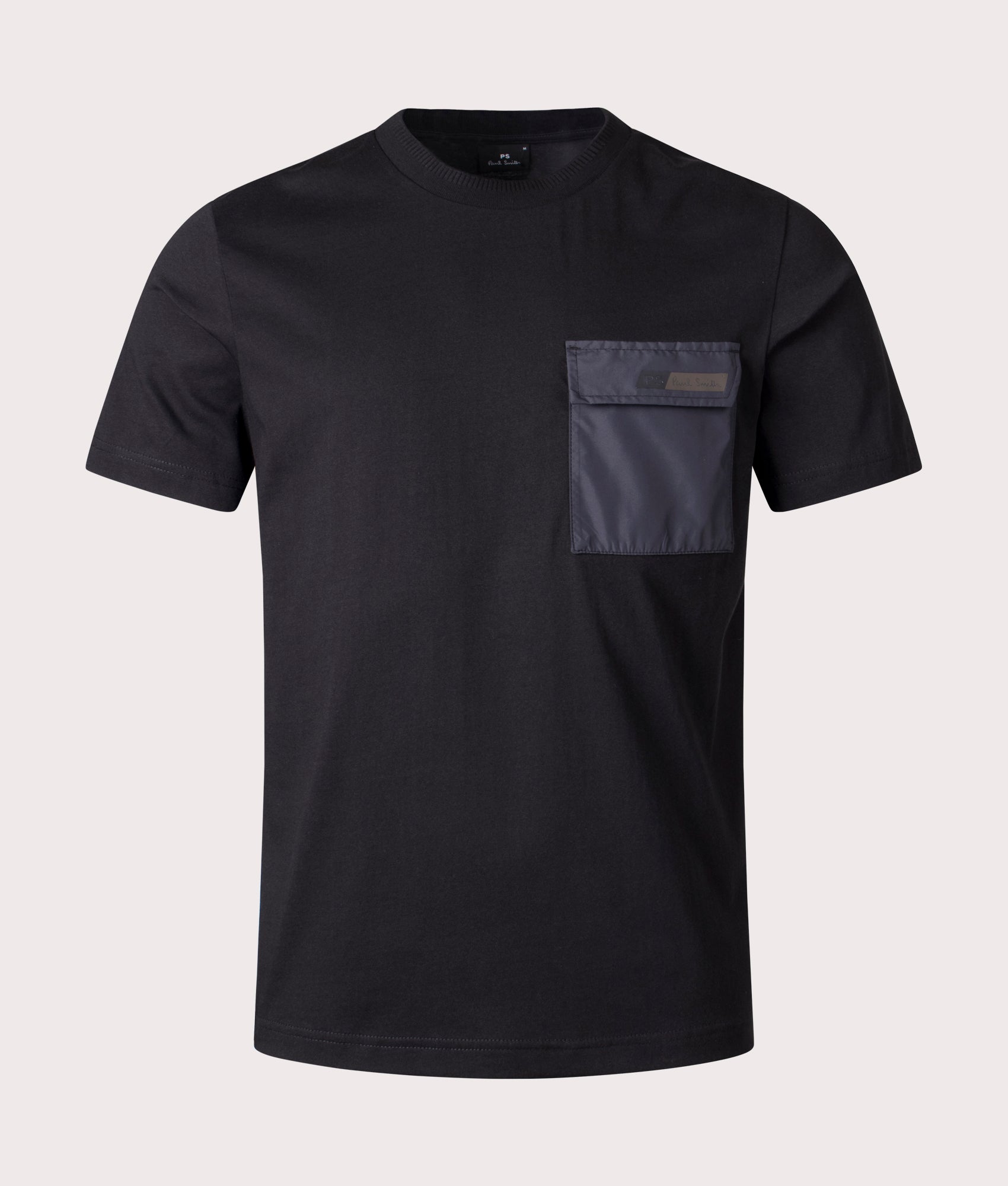 Pocket T-Shirt in Black by PS Paul Smith. EQVVS Shot. 