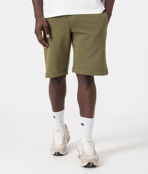 Zebra Shorts in Olive Green by PS Paul Smith. EQVVS Model Shot.