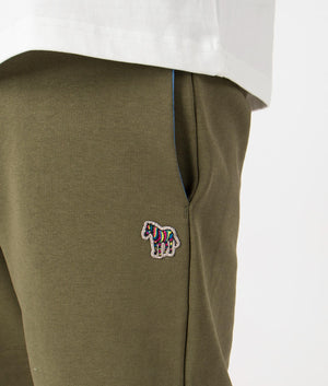 Zebra Shorts in Olive Green by PS Paul Smith. EQVVS Model Shot.