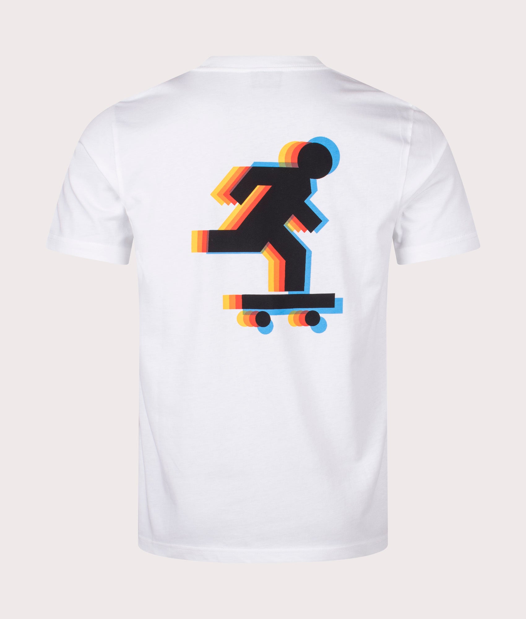 Skater T-Shirt in White by PS Paul Smith. EQVVS Back Angle Shot.