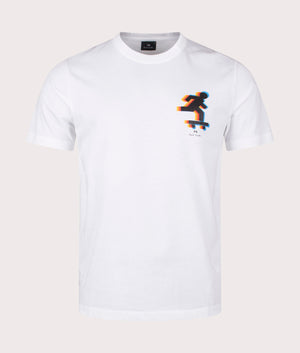 Skater T-Shirt in White by PS Paul Smith. EQVVS Front Angle Shot.