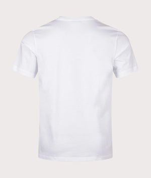 Skull Red Blue T-Shirt in White by PS Paul Smith. EQVVS Back Angle Shot.