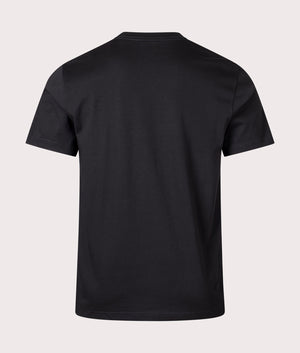Skull Red Blue T-Shirt in Black by PS Paul Smith. EQVVS Back Angle Shot.