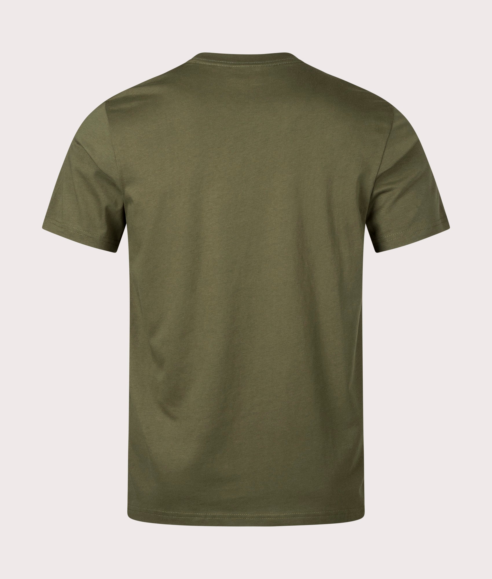 Zebras T-Shirt in Green by PS Paul Smith. EQVVS Back Angle Shot.