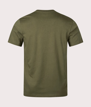 Zebras T-Shirt in Green by PS Paul Smith. EQVVS Back Angle Shot.