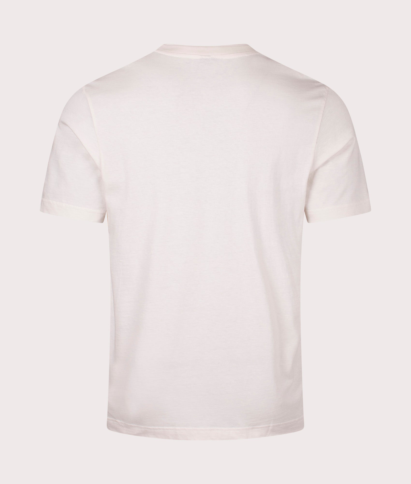 Line Zebra T-Shirt in Off White by PS Paul Smith. EQVVS Back Angle Shot.