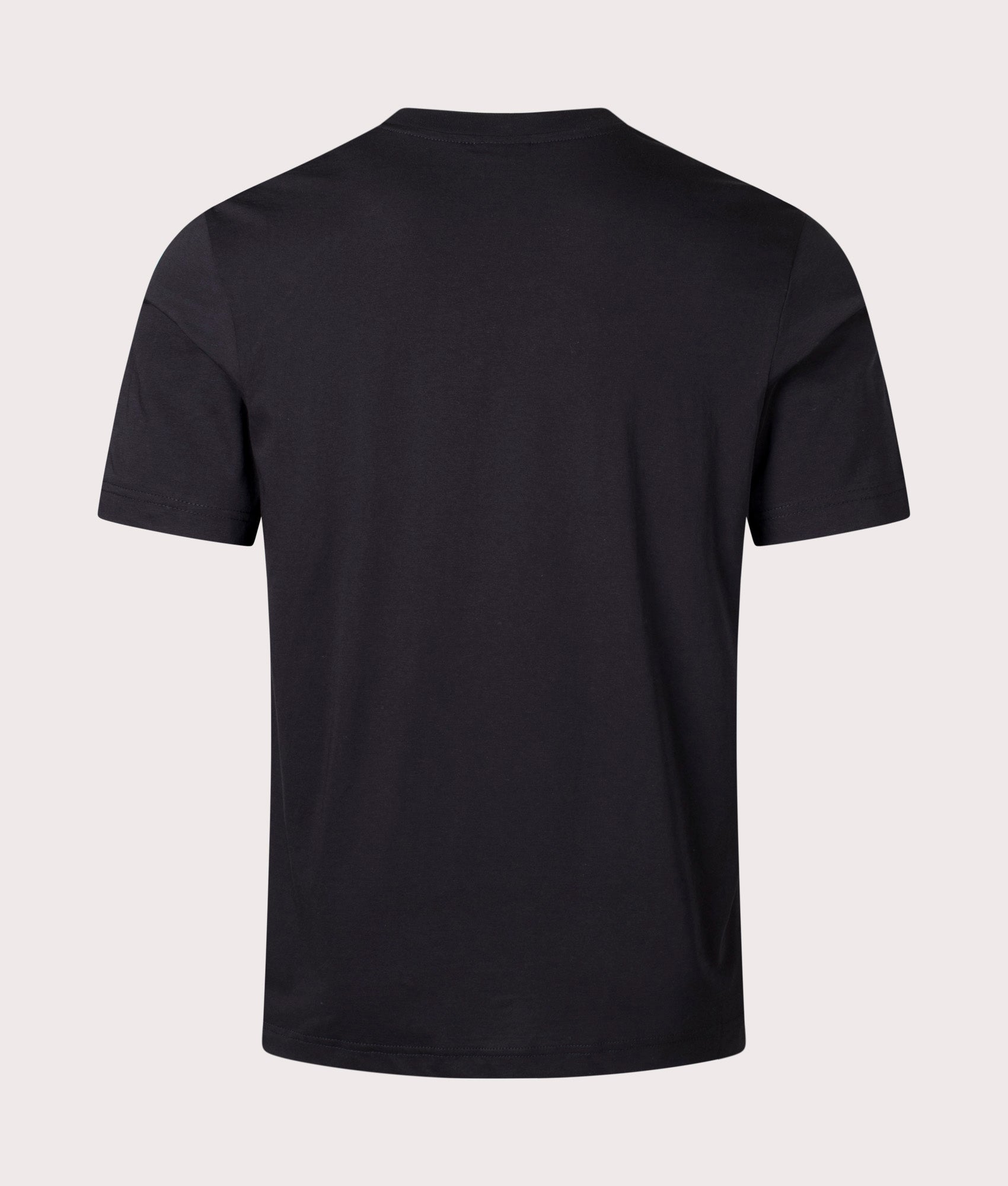 Line Zebra T-Shirt in Black by PS Paul Smith. EQVVS Back Angle Shot.