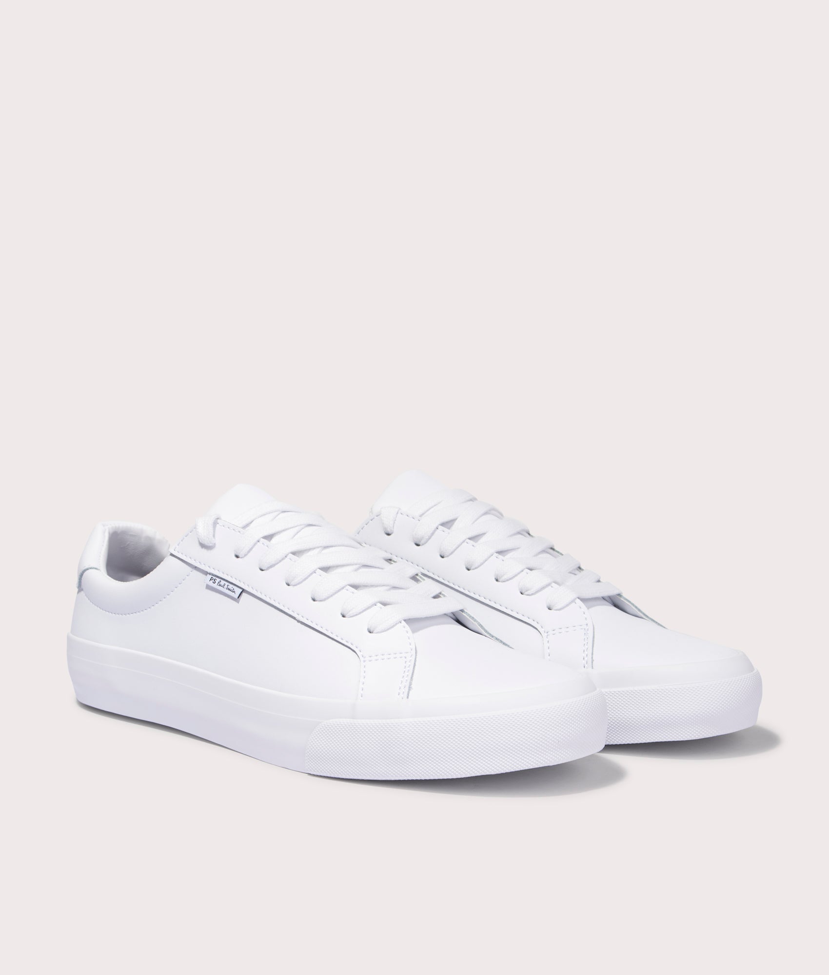 PS Paul Smith Amos Shoe in White. Side Front Shot at EQVVS Menswear