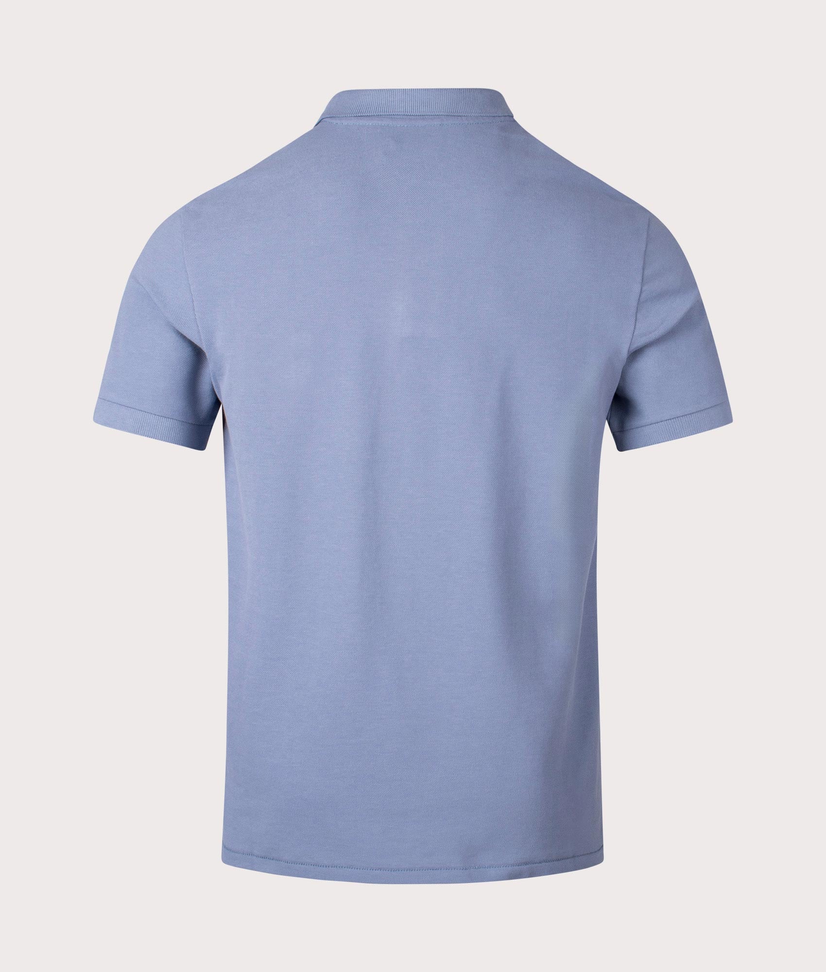 Zebra Polo Shirt in Greyish Blue by PS Paul Smith. EQVVS Shot.