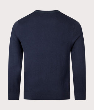 Zebra Badge Sweatshirt in Very Dark Navy by PS Paul Smith. EQVVS Shot