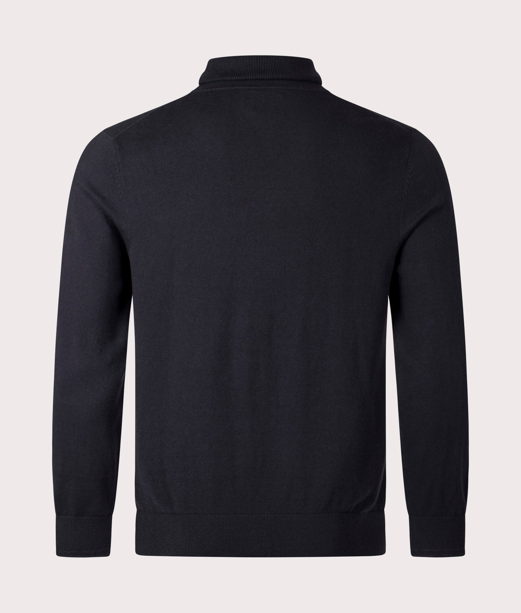 PS Paul Smith Zebra Badge Roll Neck Sweatshirt in Black for Men at EQVVS Back Shot