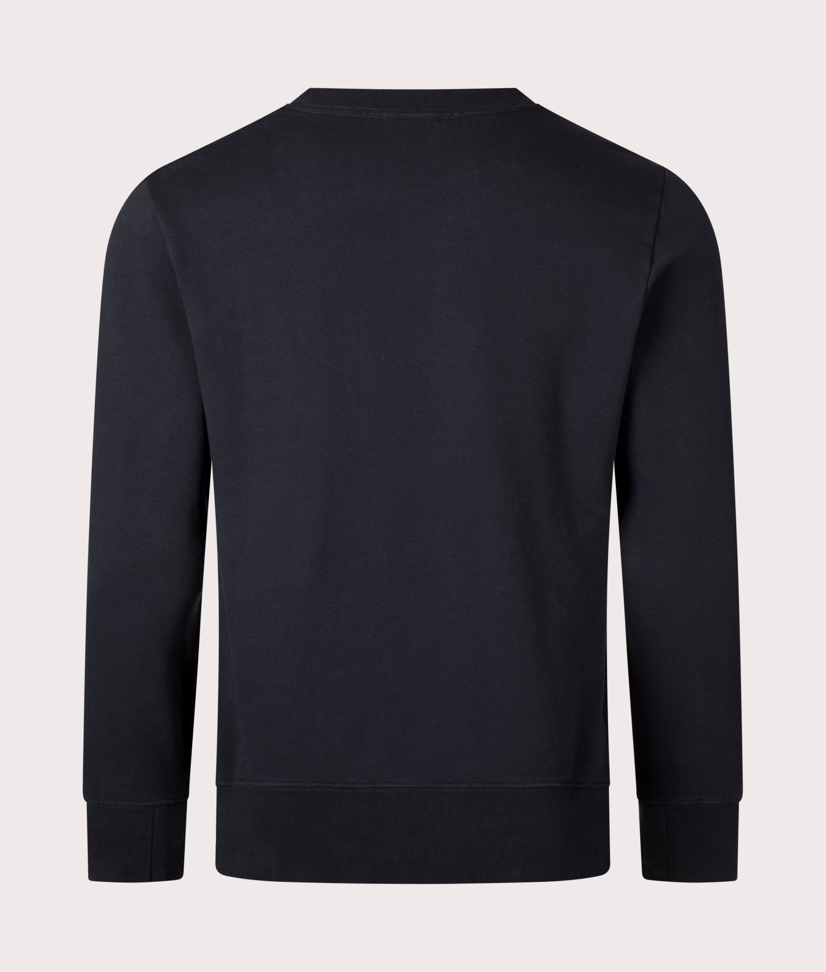 PS Zebra Sweatshirt in Very Dark Navy by PS Paul Smith. EQVVS Menswear Back Shot. 