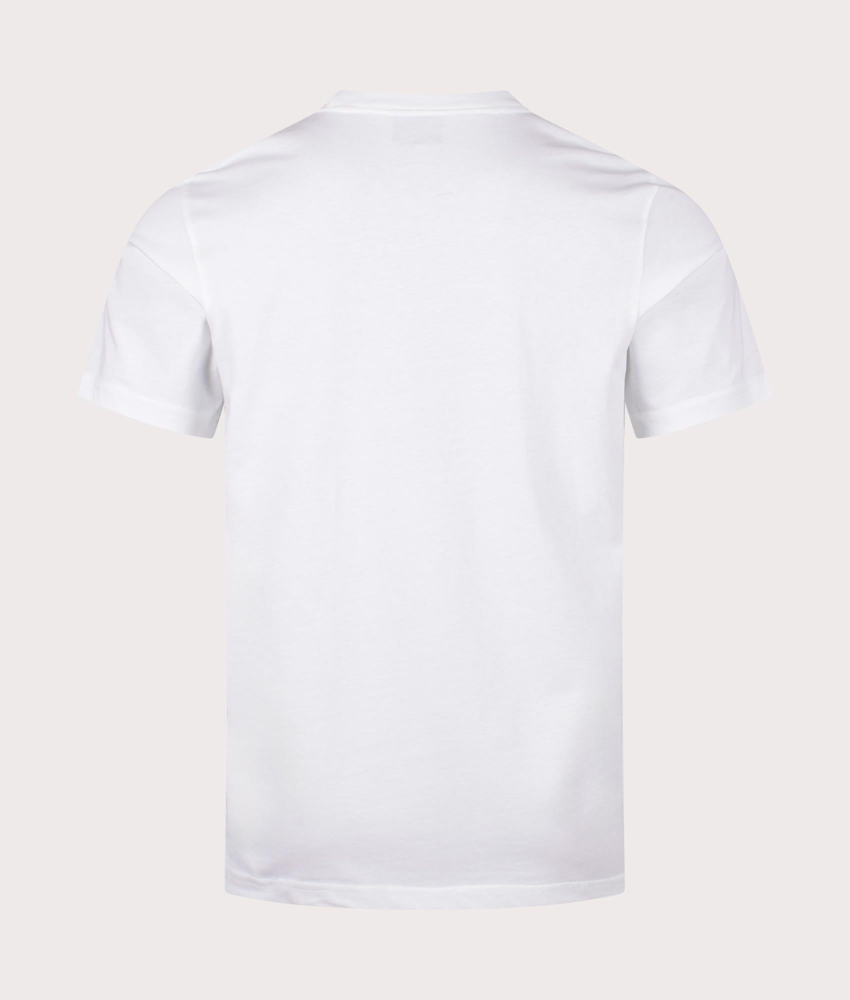 PS Paul Smith T-Shirt in White with Colour-Block Chest Branding, for men, at EQVVS Back Shot