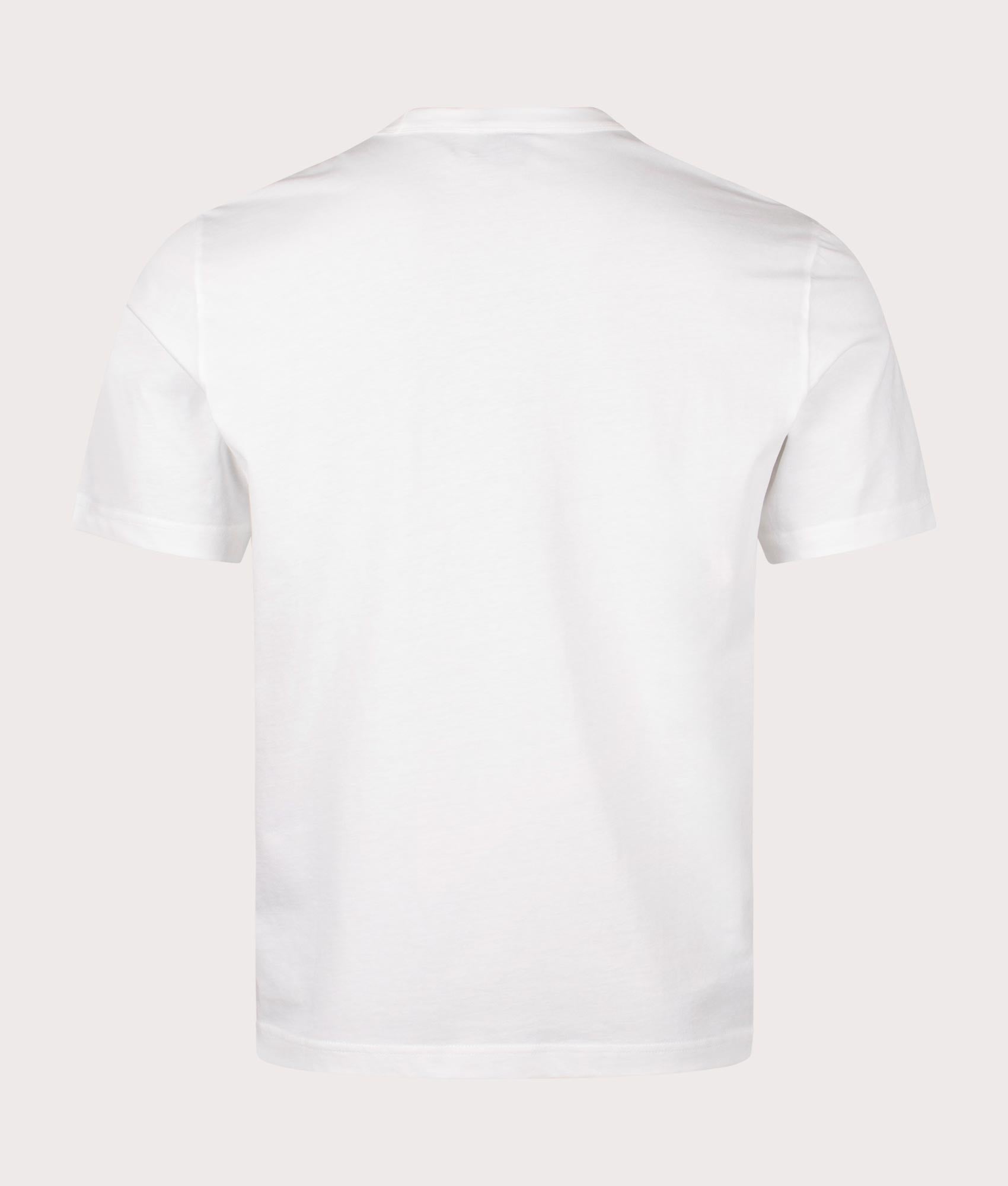 PS Paul Smith Skull T-Shirt in White for men at EQVVS Back Shot 