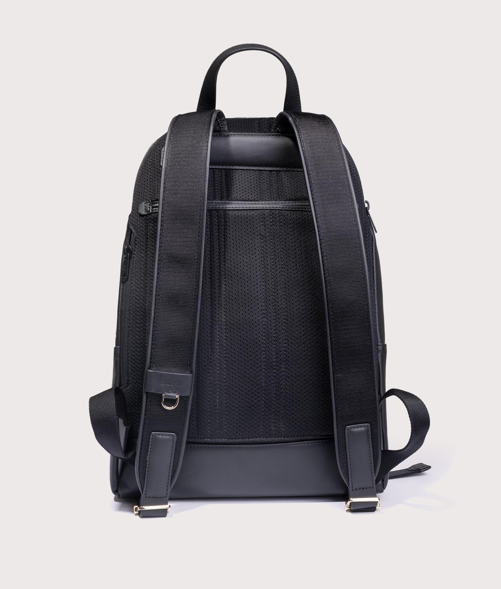 Signature Stripe Trim Backpack. Shot by EQVVS. Back shot.