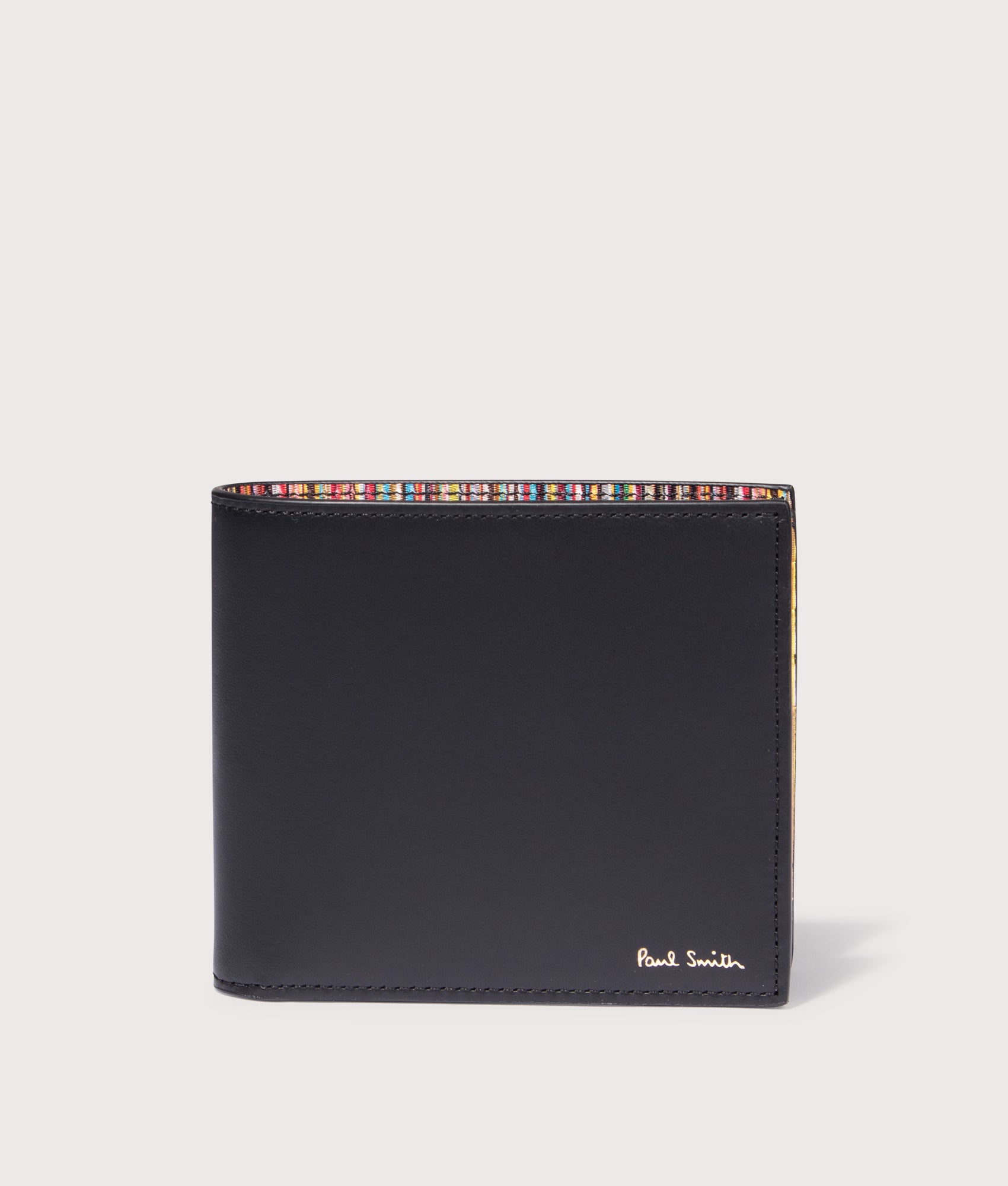 Wallet Billfold in Black. Leather | PS Paul Smith | EQVVS | Wallet shot 