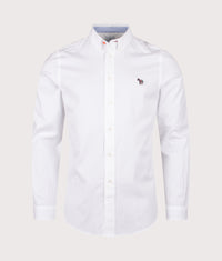 Slim Fit Zebra Shirt: 01 White 