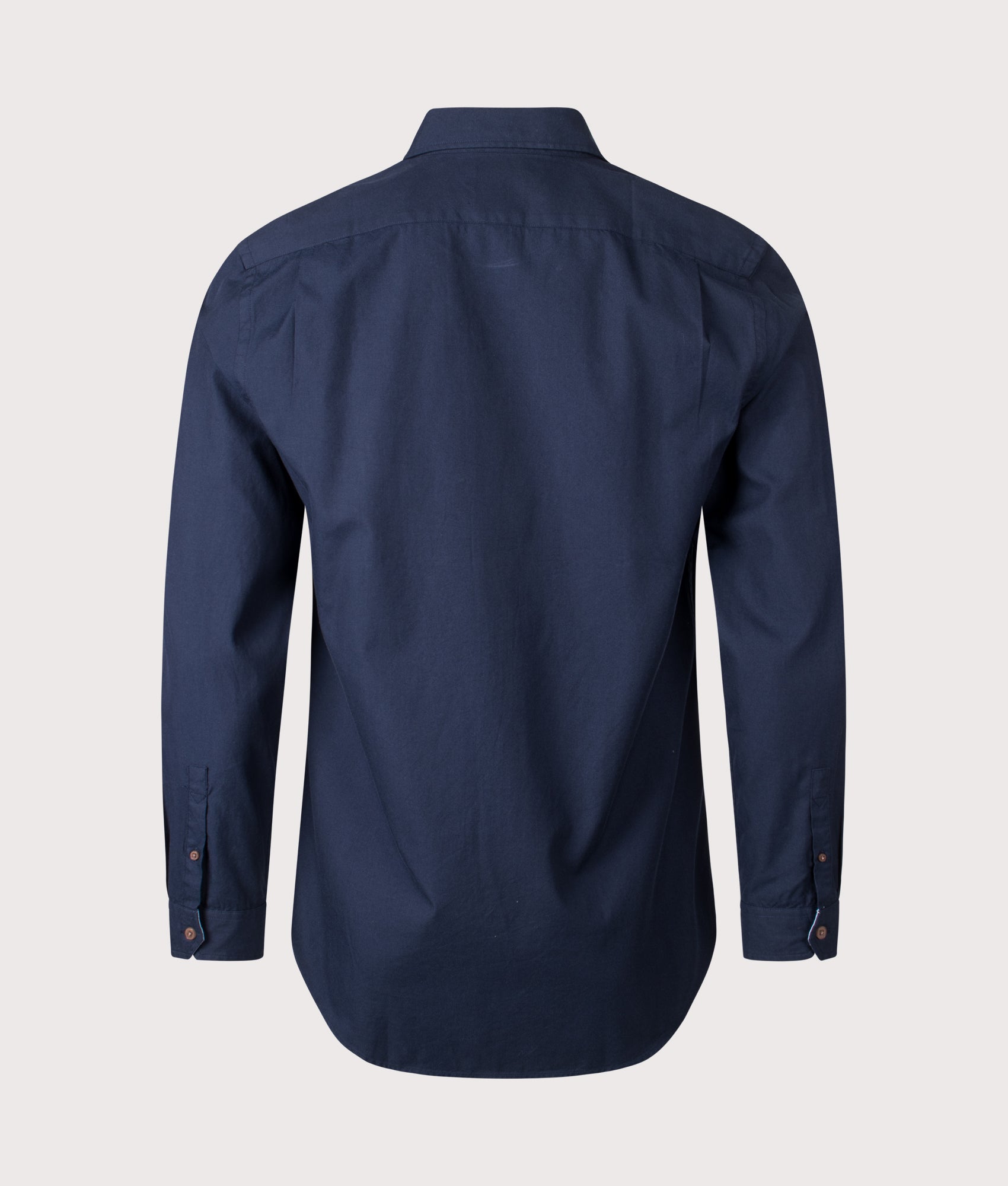 Slim Fit Zebra Shirt in Blue | 100% Organic Cotton | PS Paul Smith | EQVVS | Back shot 