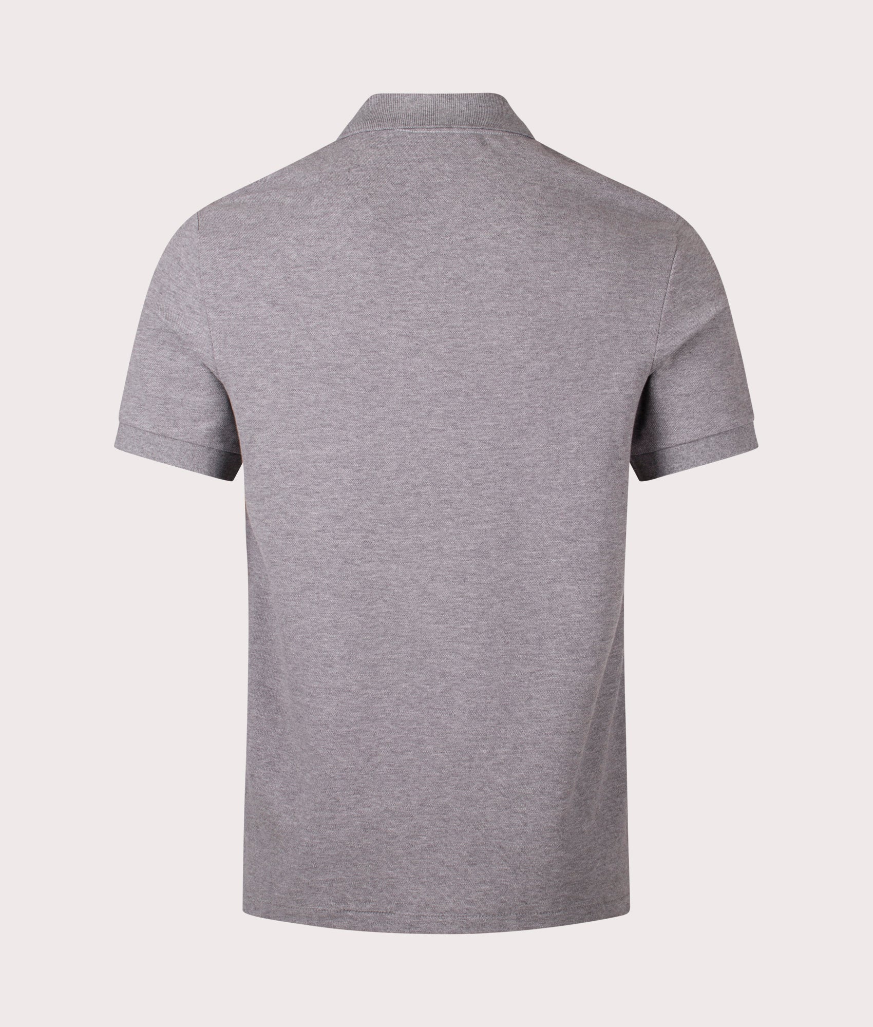 Zebra Polo Shirt in Melange Grey | 100% Cotton | PS Paul Smith | EQVVS | Back shot 