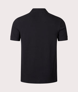 Zebra Polo Shirt in Black | 100% Organic Cotton | PS Paul Smith | EQVVS | Back shot 