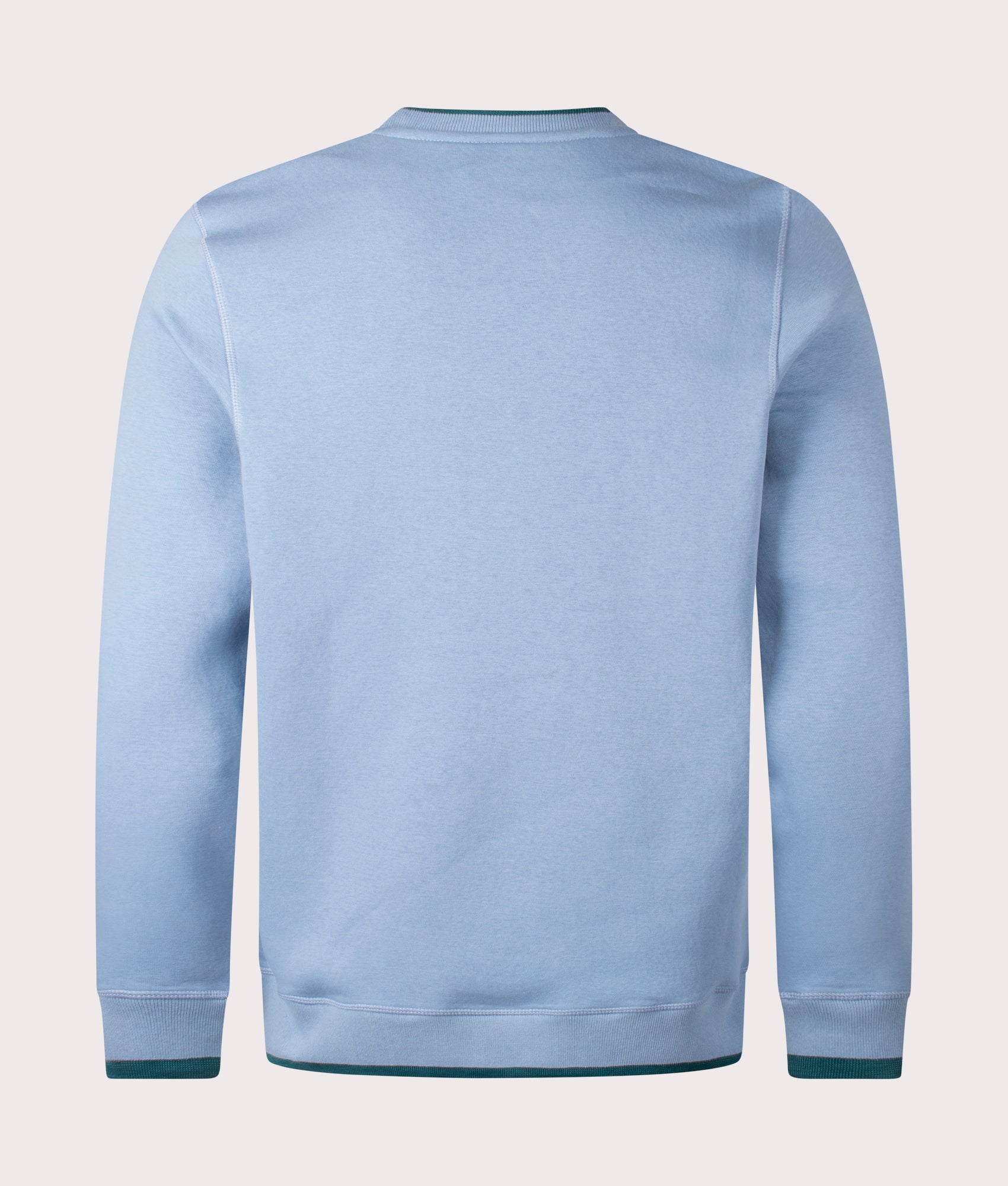 PS Paul Smith Zebra Mono Sweatshirt in Light Blue at EQVVS. Back Shot. 