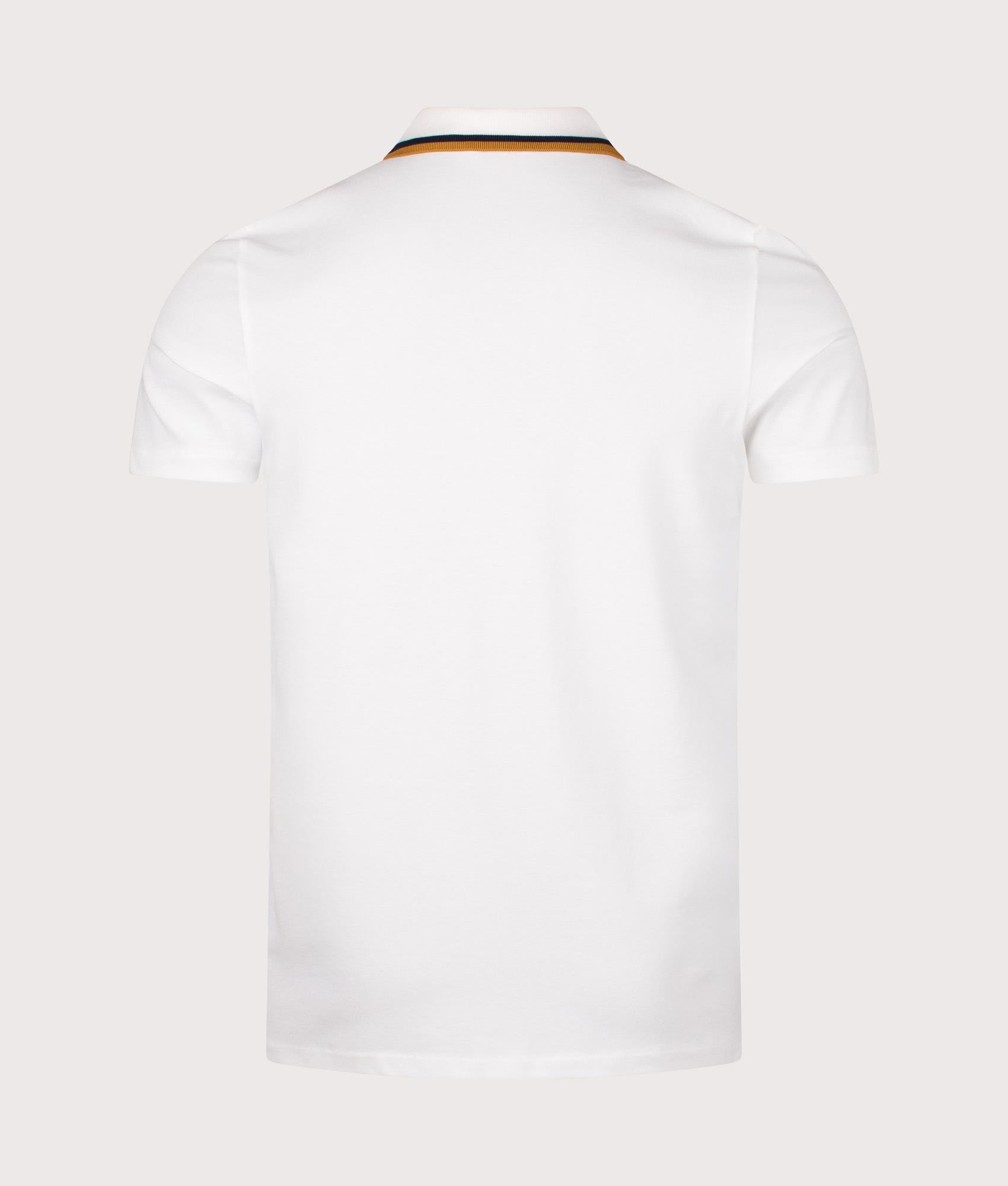 Paul Smith, Quarter Zip Polo Shirt, Off white, Eqvvs Menswear, back shot angle
