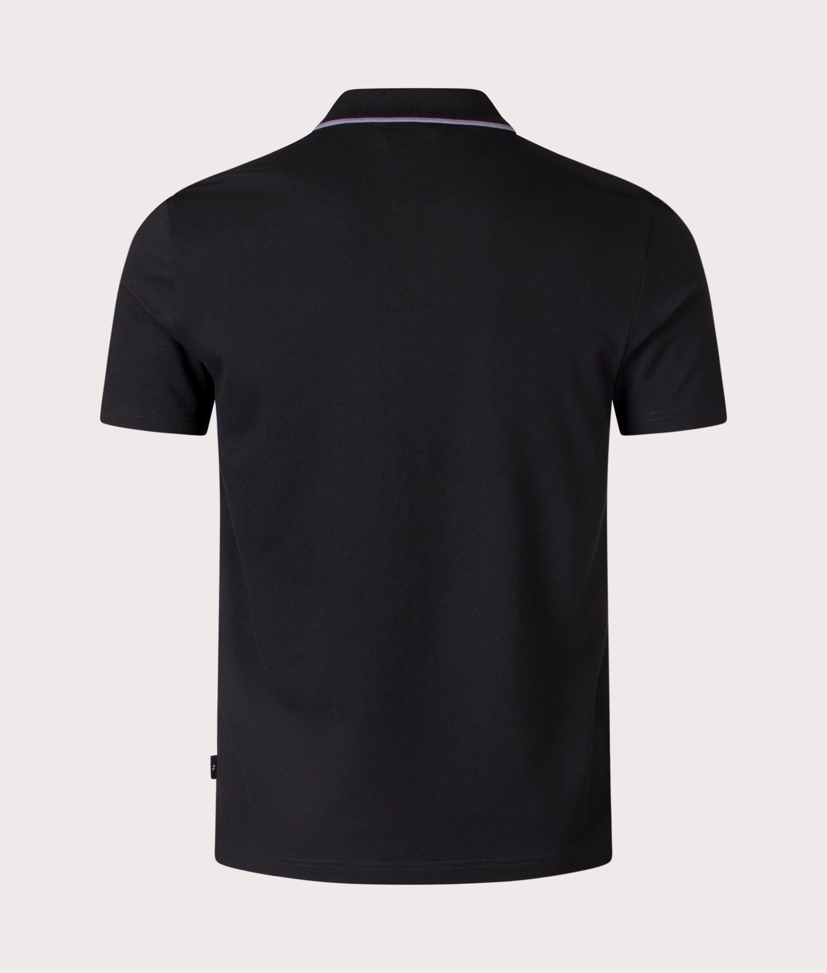 Paul Smith, Button Front Polo Shirt, black, Eqvvs Menswear, back shot angle