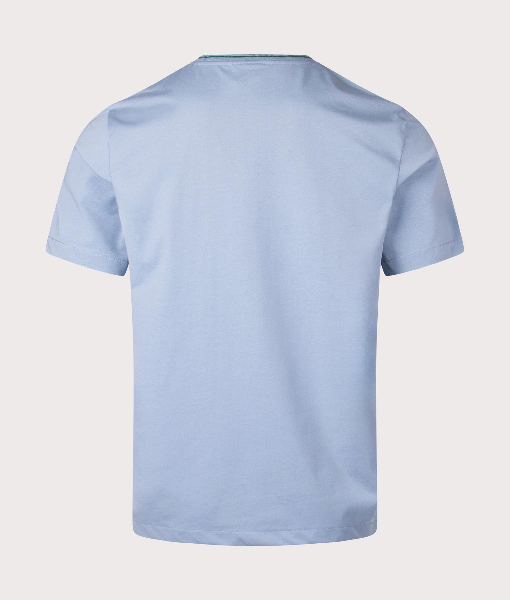 Short Sleeve Shirt in Light Blue by PS Paul Smith at EQVVS. Back Angle Shot. 