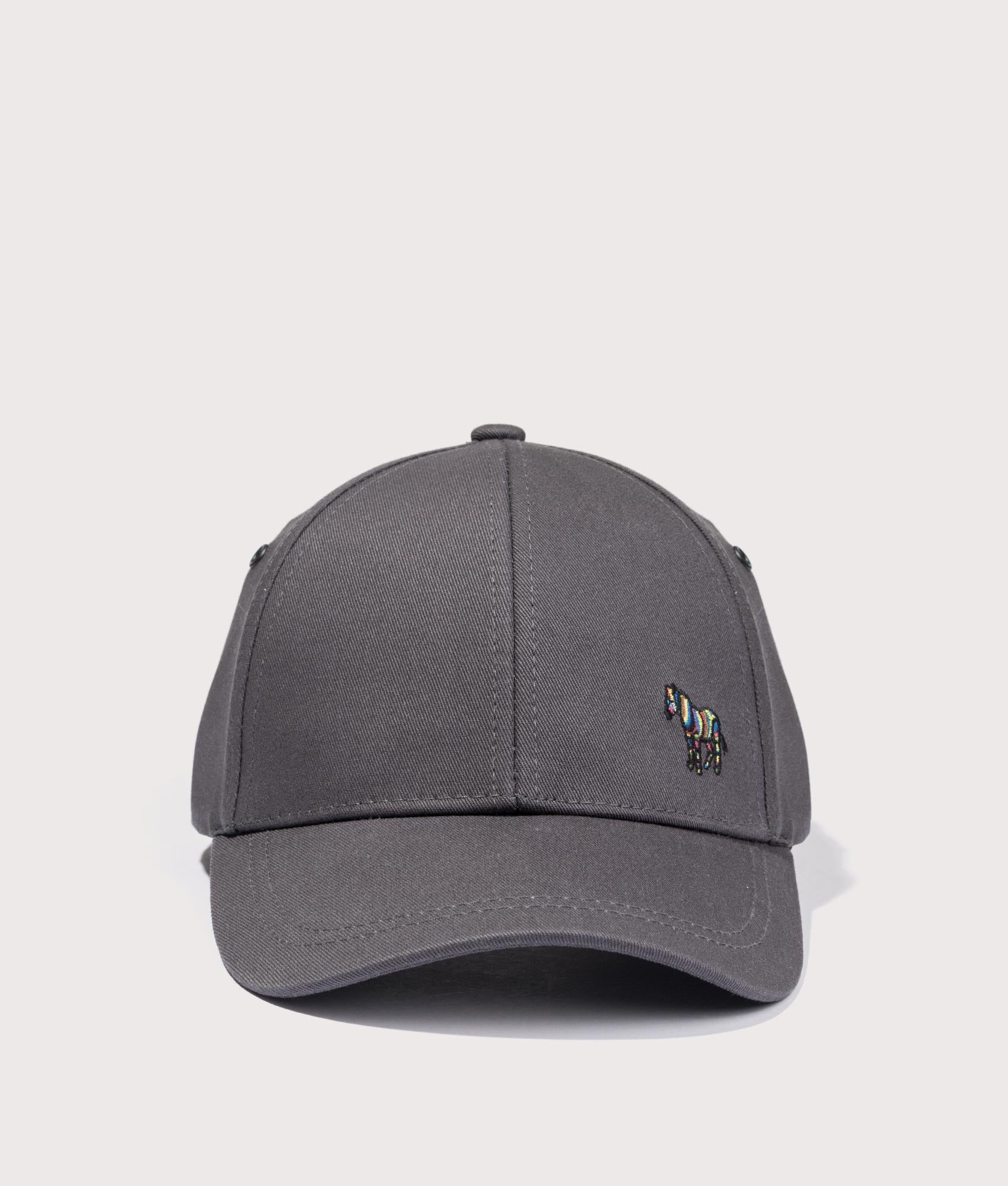 Paul Smith, Seasonal Zebra Cap, Slate, Eqvvs Menswear, front shot angle
