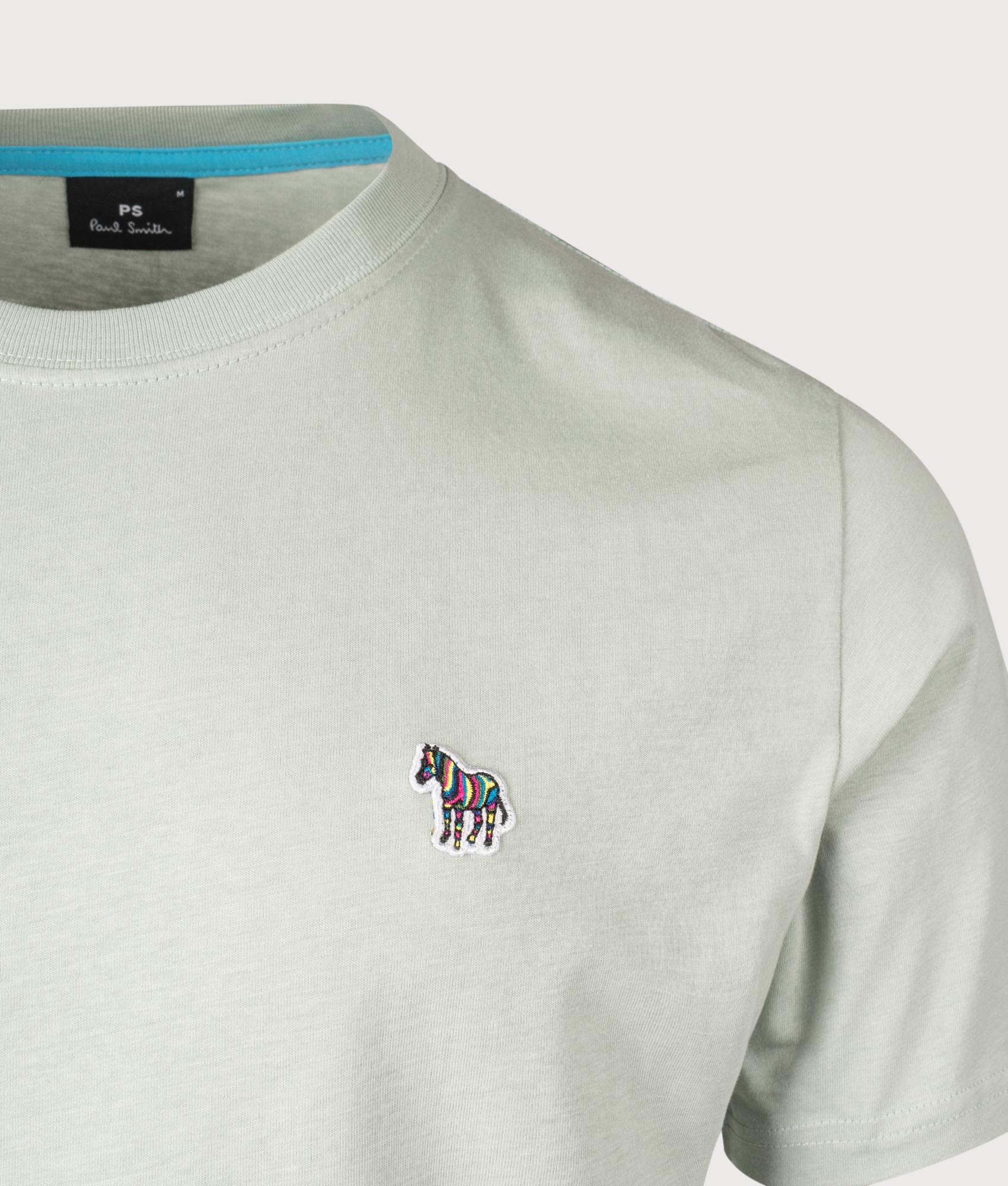 Paul Smith｜ (M2R 011RZ P20064 30C) Organic Cotton Zebra T-Shirt in Green | PS Paul Smith | EQVVS