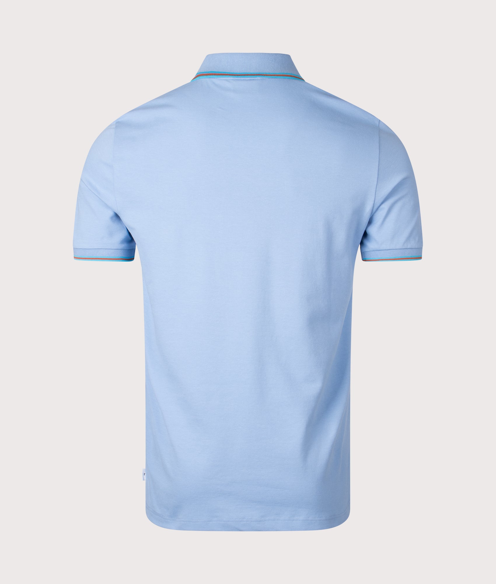 PS Paul Smith Polo Shirt in Light Blue. Shot at EQVVS. Back shot. 