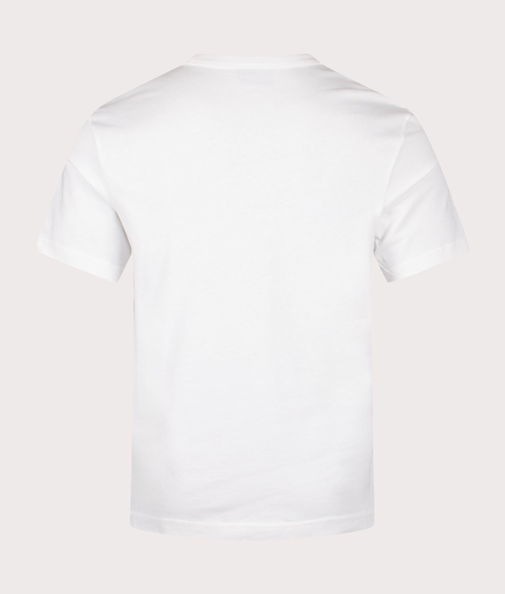 PS Paul Smith Skull T-Shirt in White at EQVVS Menswear. Back shot.
