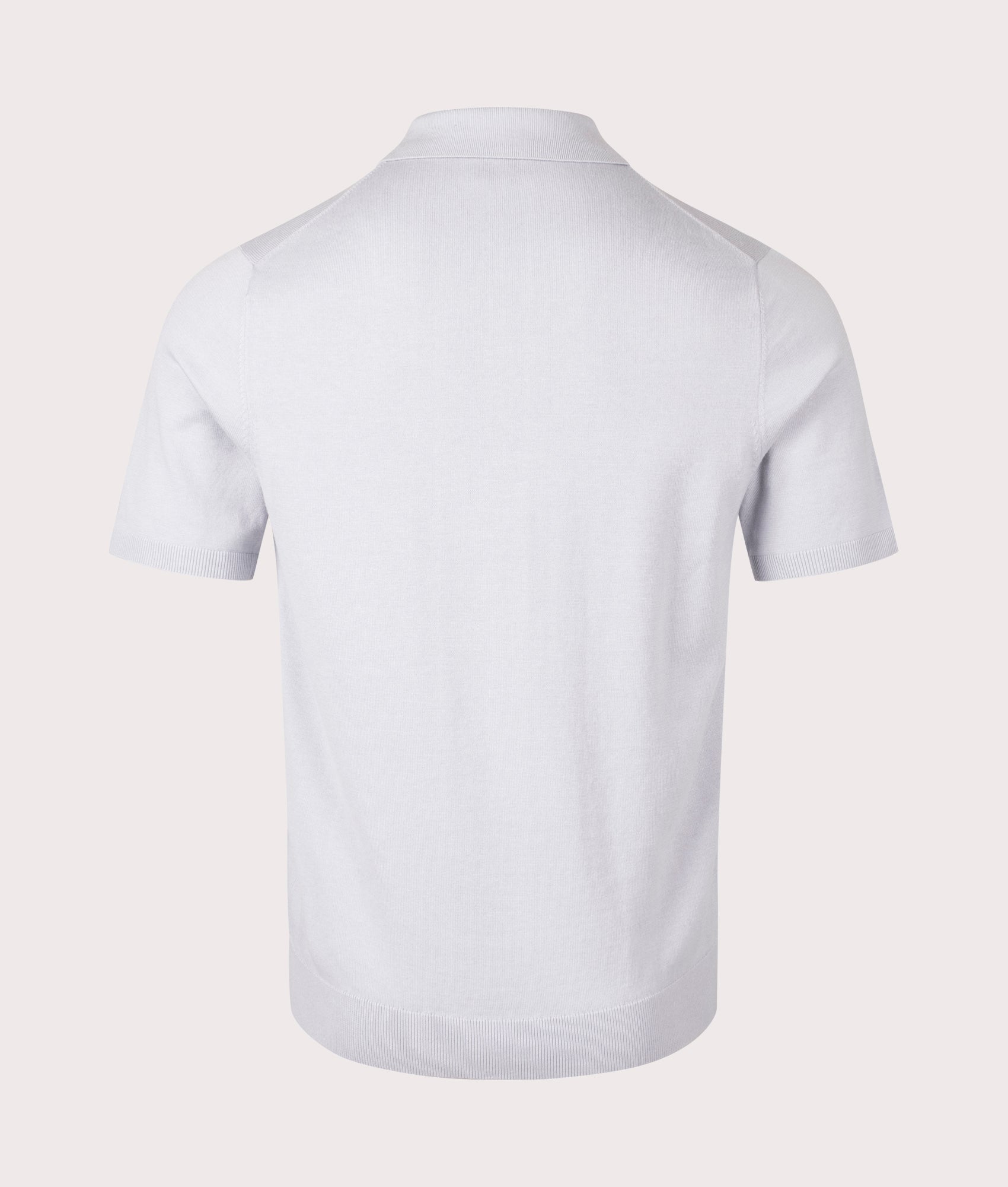 PS Paul Smith SS Polo Knitwear in Navy. EQVVS Back Shot.
