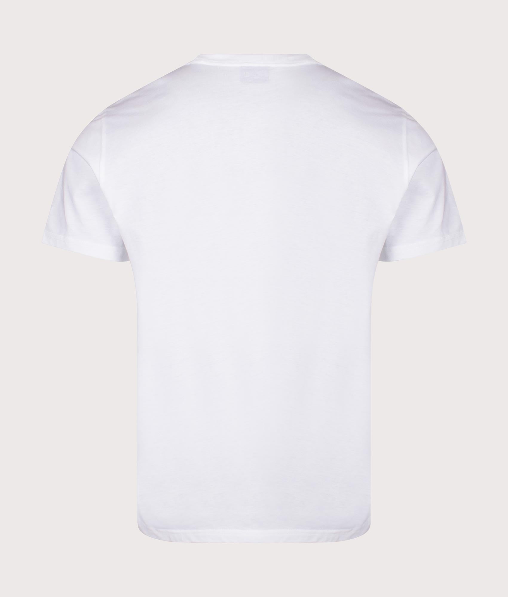 PS Paul Smith Multi Skull T-Shirt in White. Shot at EQVVS. Back shot. 