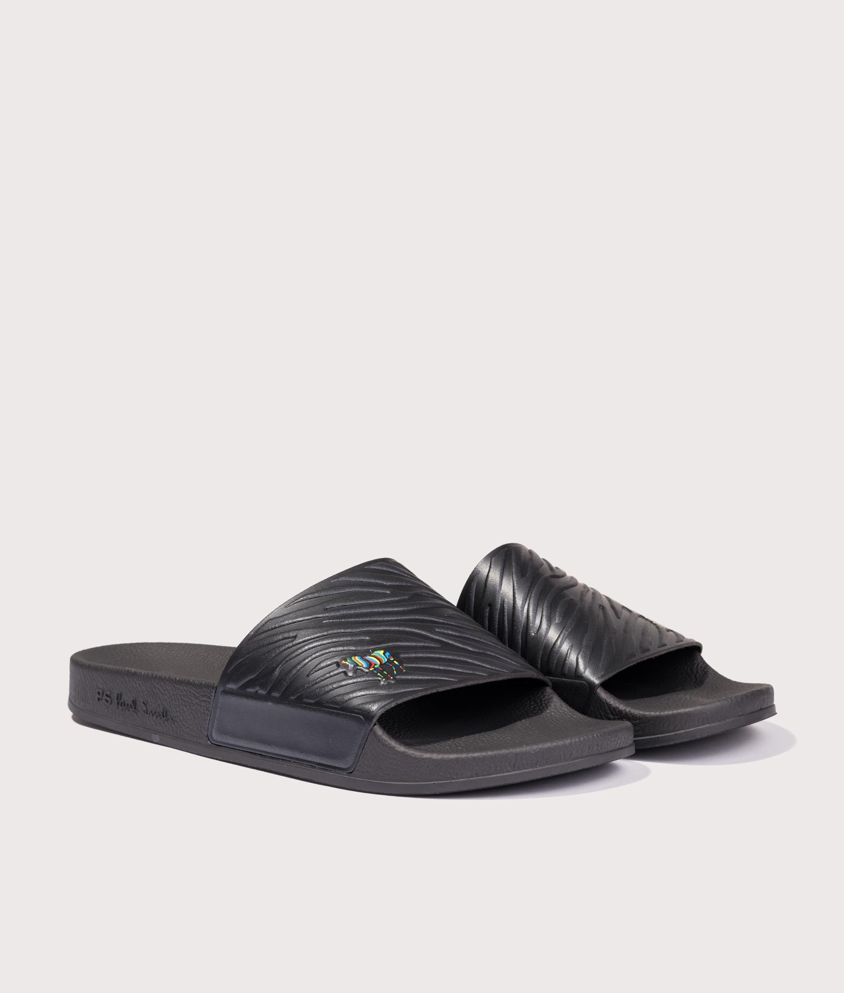 Zed' Zebra Sliders in Black | PS Paul Smith | EQVVS