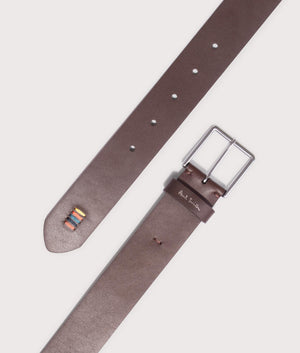 Stitch Belt in Chocolate. Leather | PS Paul Smith | EQVVS | Belt shot 