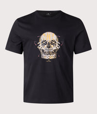Relaxed Fit Skull T-Shirt: 79 Black 