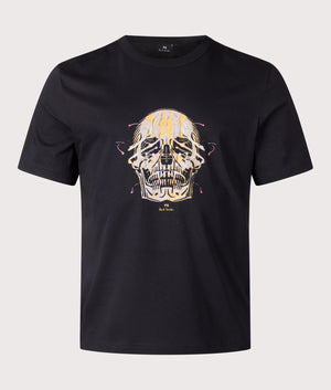Relaxed Fit Skull T-Shirt. Shot by EQVVS. Front shot.