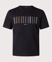 Relaxed Fit Stripe T-Shirt: 79 Black 