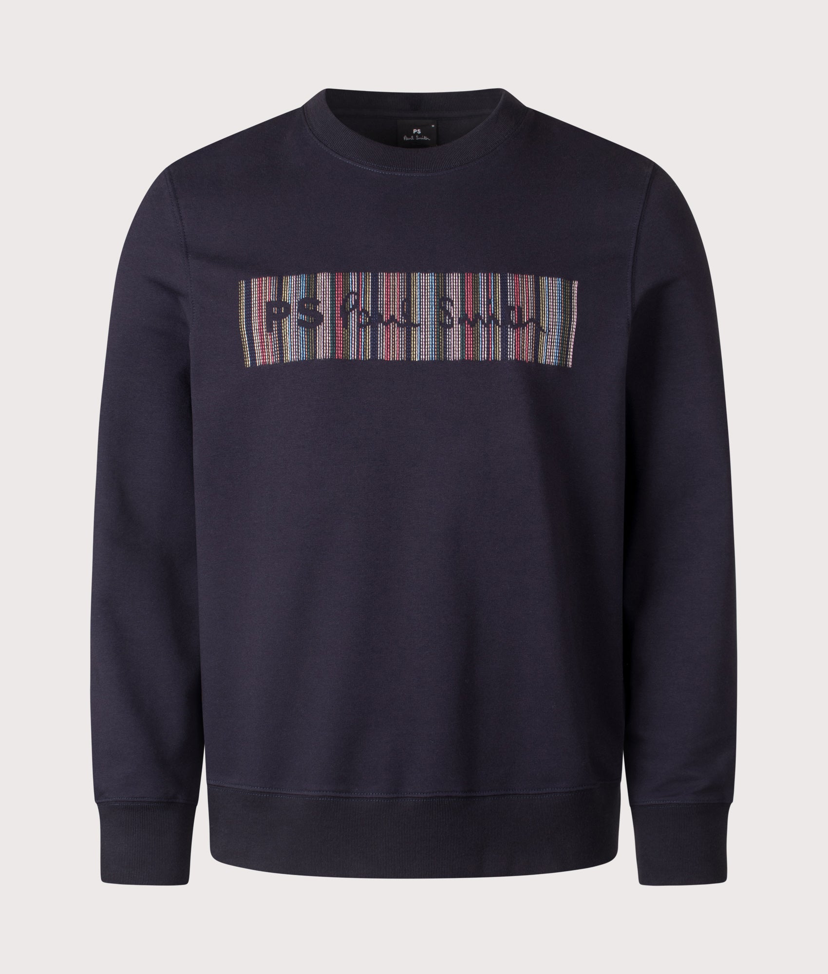 Stripe Sweatshirt. Shop by EQVVS. Front shot.
