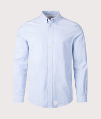 Slim Fit Stitch Cuff Detail Shirt: 40 Light Blue 