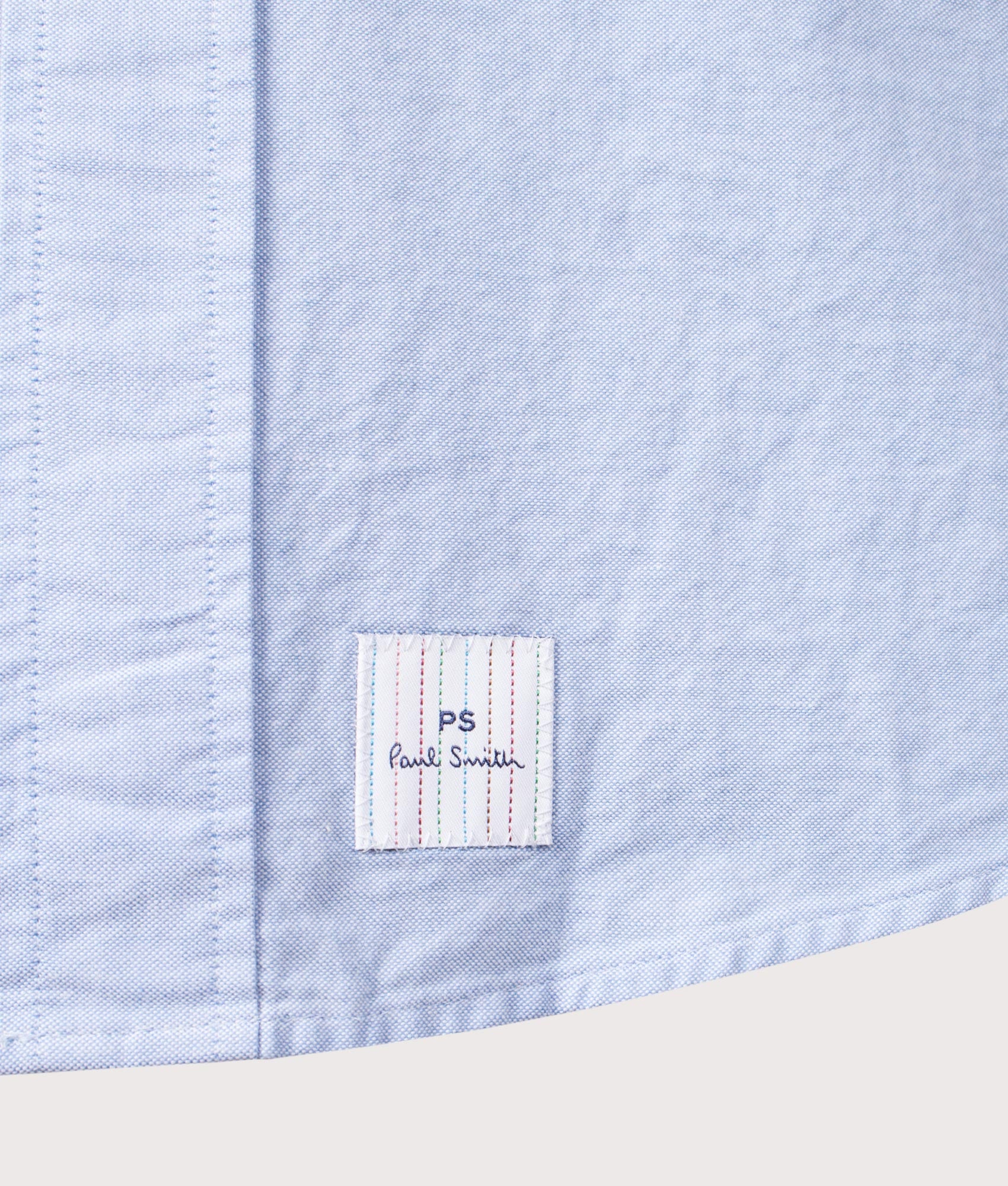 Slim Fit Stitch Cuff Detail Shirt. Shot by EQVVS. Front detail shot.