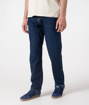 Relaxed Fit Jeans. Shot by EQVVS. Front angled shot.