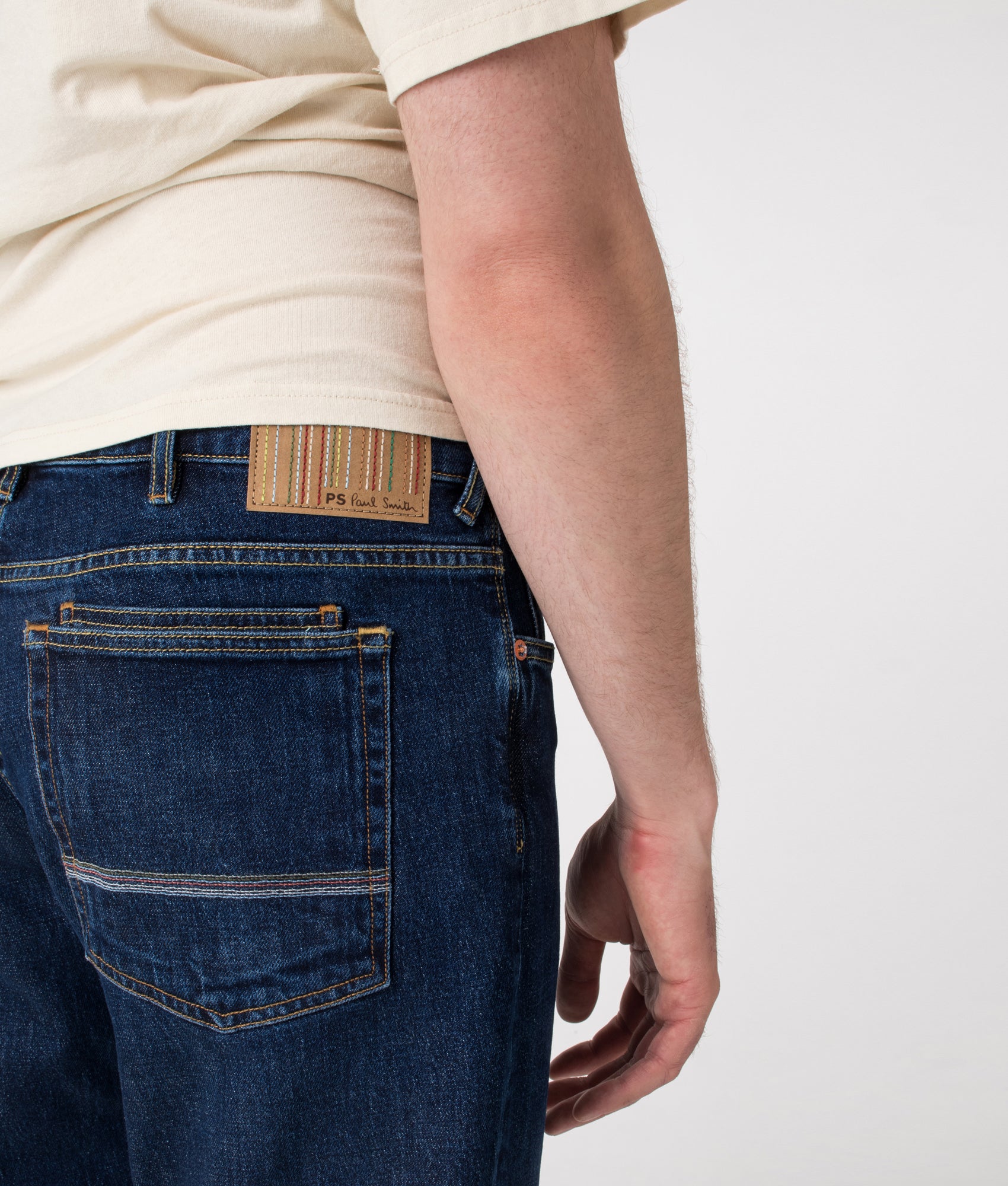 Relaxed Fit Jeans. Shot by EQVVS. Detail shot.