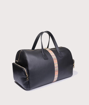 Signature Stripe Holdall Bag. Shot by EQVVS. Detail shot.