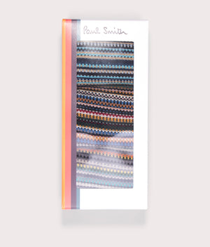 Signature Stripe Socks in Blue/Grey | Paul Smith | EQVVS | Box shot 