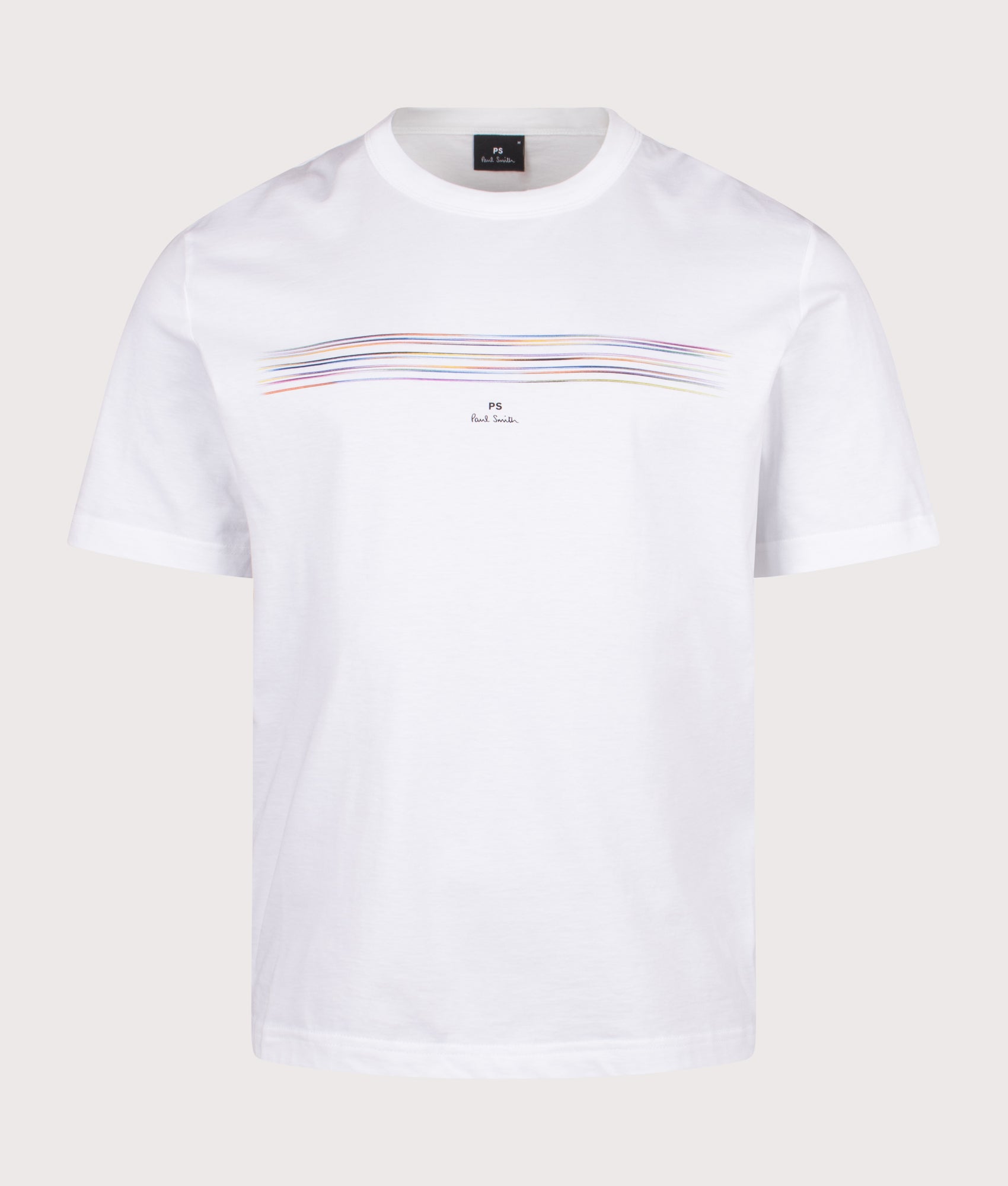 Relaxed Fit Stripe T-Shirt. Shot by EQVVS. Front shot.