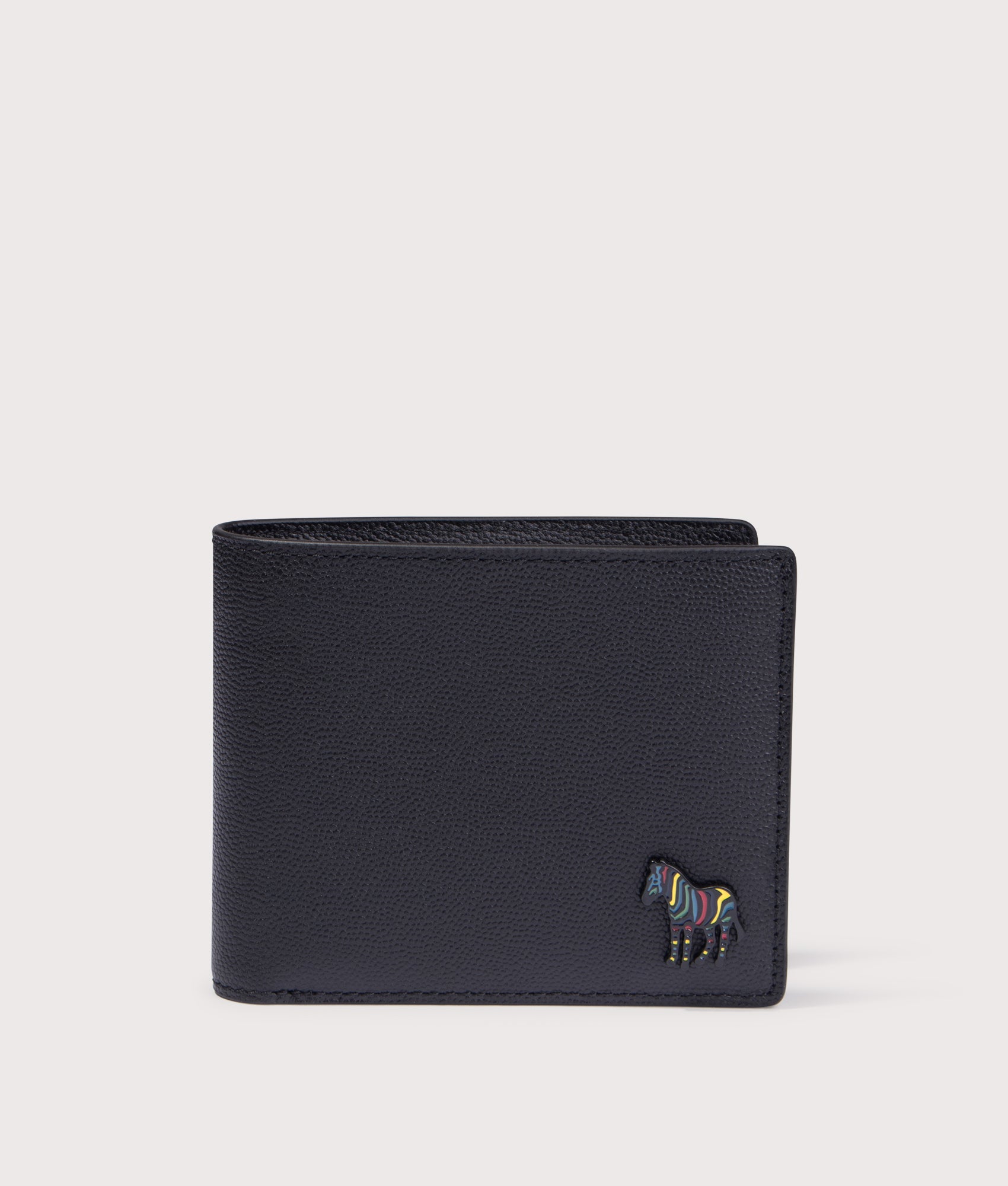 PS Paul Smith Wallet Billfold in Black at EQVVS Menswear. Front shot.