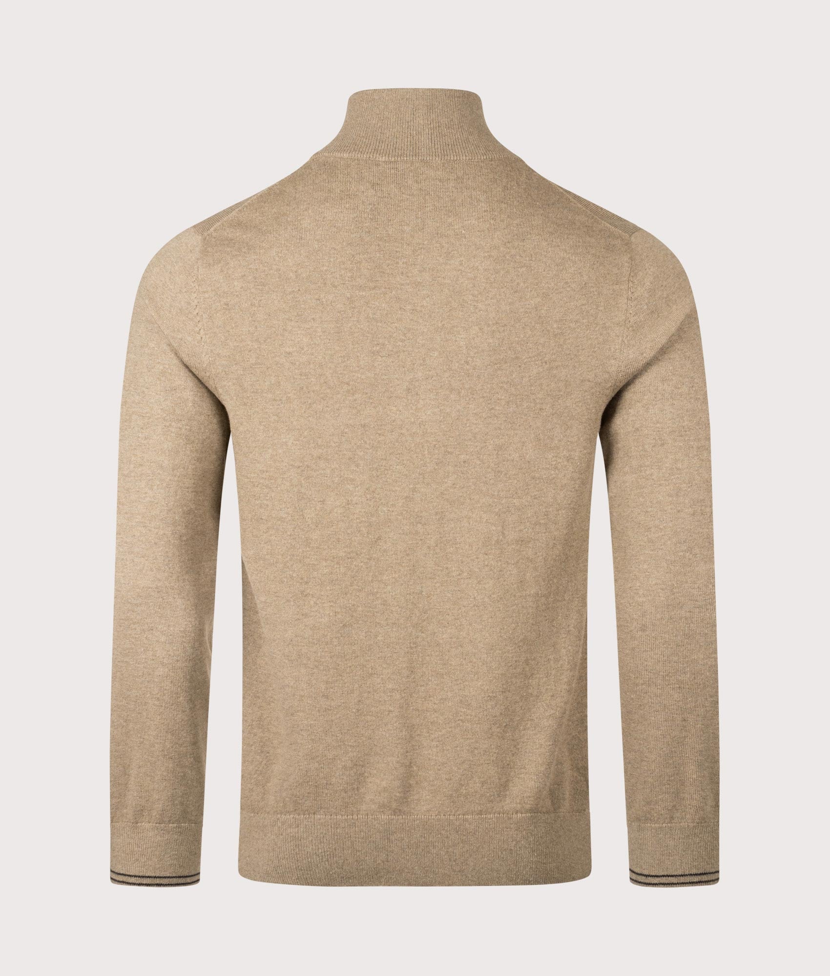 Regular Fit Quarter Zip Zebra Logo Jumper