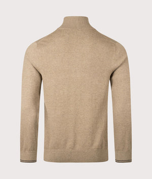 Quarter Zip Zebra Logo Jumper